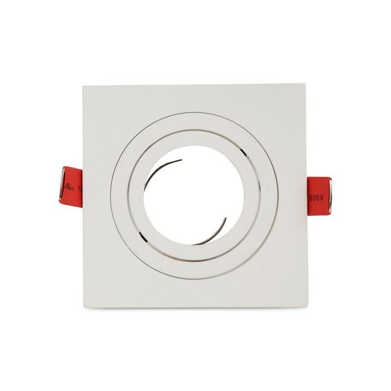 foto del prodotto proiettore inclinabile quadrato premium per gu10 mr16