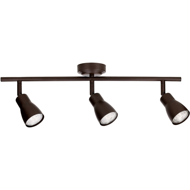 foto del prodotto proiettore ip20 safran triplex gu10 8w marrone 1649lm
