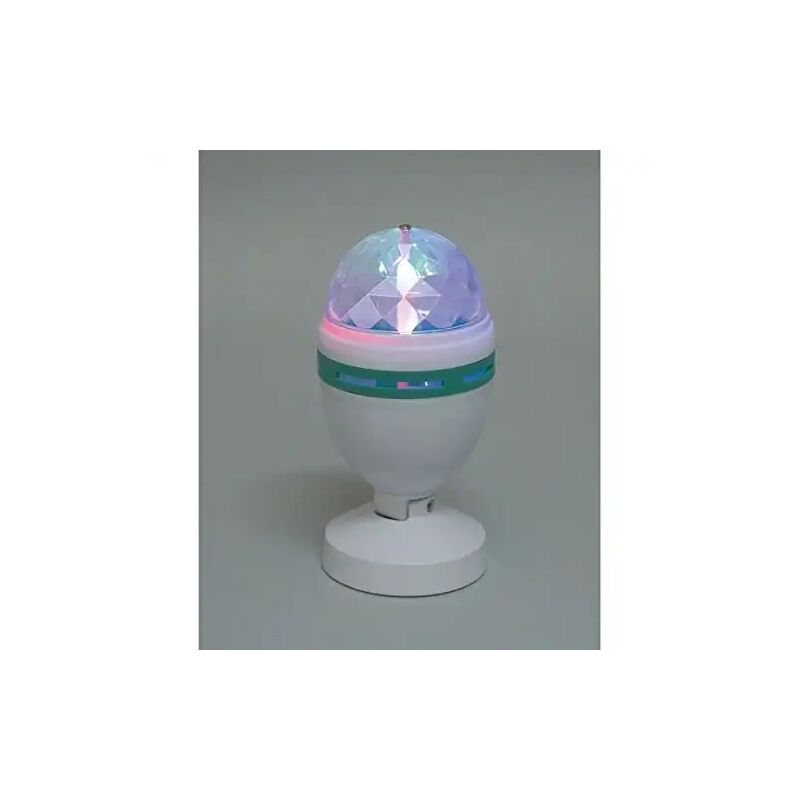 foto del prodotto proiettore lampada led rotante 18 cm 3 led multicolore addobbi luci feste
