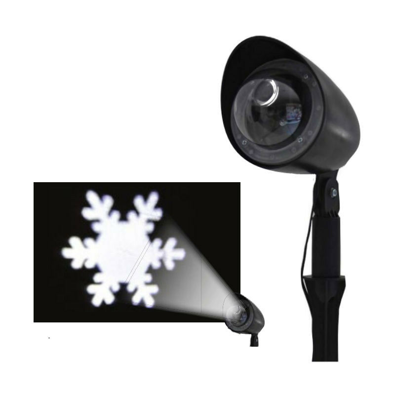 foto del prodotto proiettore laser natalizio giocoplast a led immagine fiocco di neve