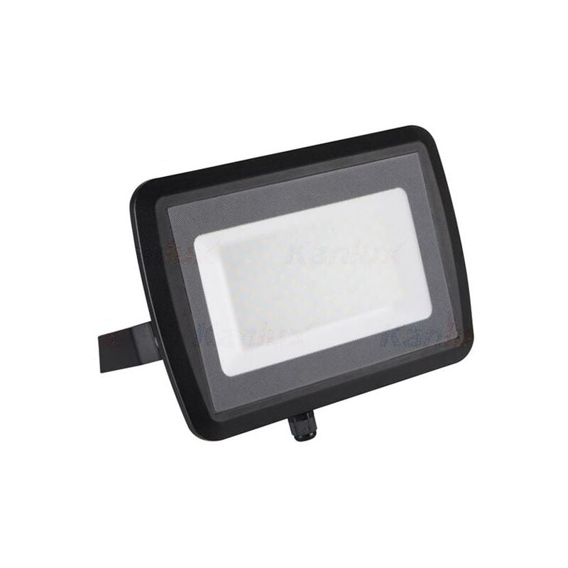 foto del prodotto proiettore led 100w ip65 9500lm bianco naturale aluminio nero