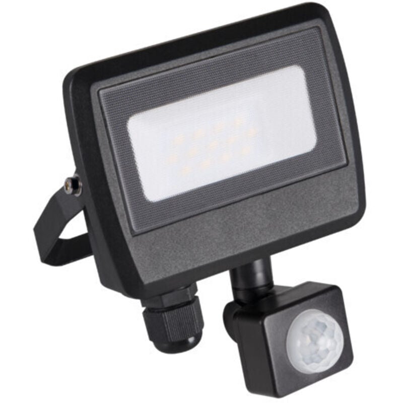 foto del prodotto proiettore led 10w detettore pir ip44 800lm bianco naturale orientabile