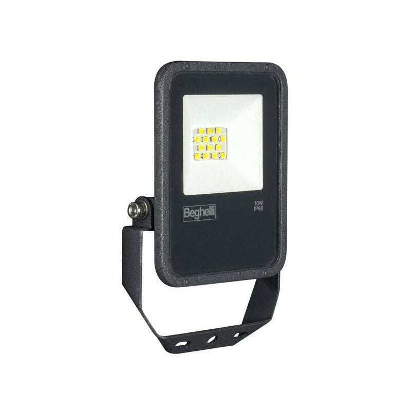 foto del prodotto proiettore led 10w nero ip66 4000k beghelli 86160