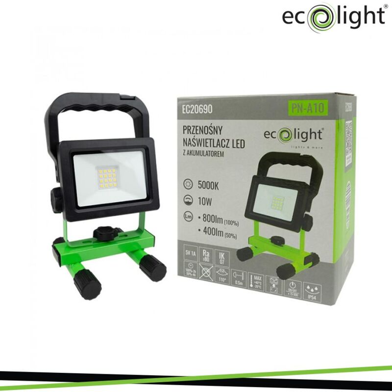foto del prodotto proiettore led 10w portatile con batteria