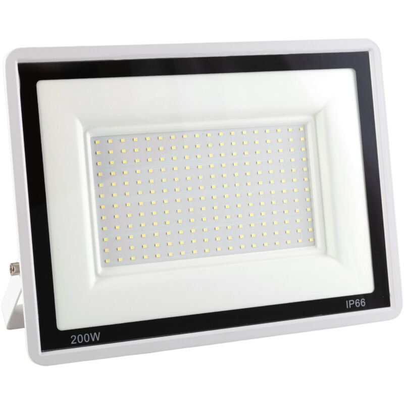 foto del prodotto proiettore led 200w 16.000lm 6000 k ip66 dimmerabile 60.000h finitura bianca lm 6016 w cw 