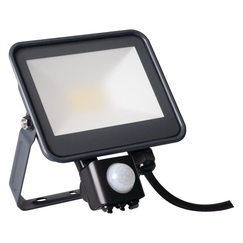 foto del prodotto proiettore led 20w rilevatore di movimento 2300lm ip44 nero kanlux