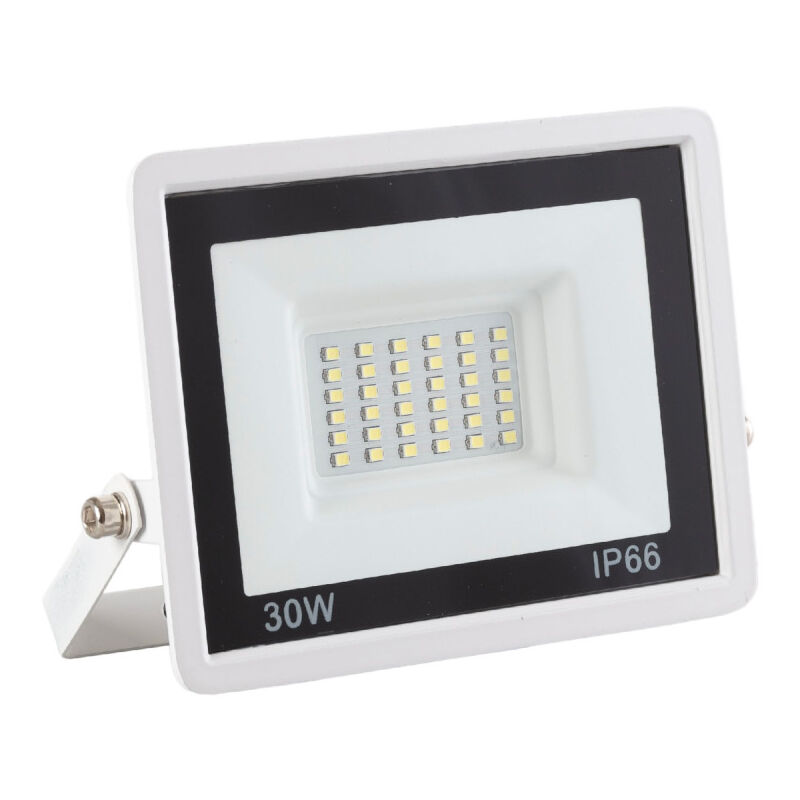 foto del prodotto proiettore led 30w 2.400lm 6000 k ip66 dimmerabile 60.000h finitura bianca lm 6004 w cw 