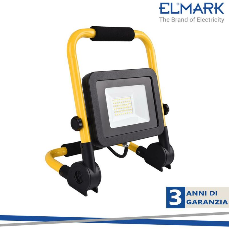 foto del prodotto proiettore led 50w 5500k con supporto e spina 50w 5500k