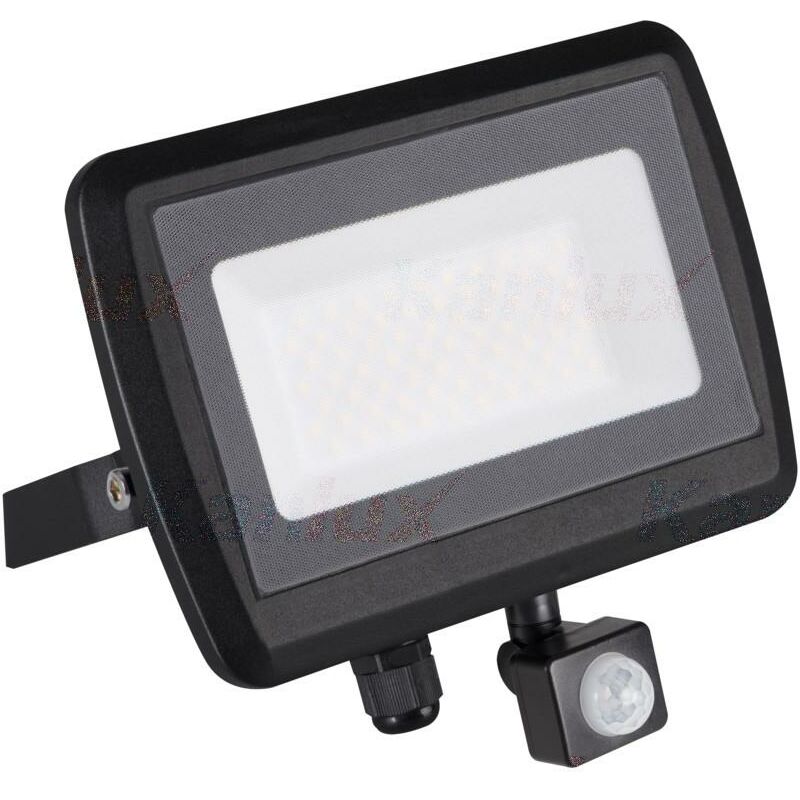 foto del prodotto proiettore led 50w - detettore pir - ip44 - 4000k - 4000lm - nero