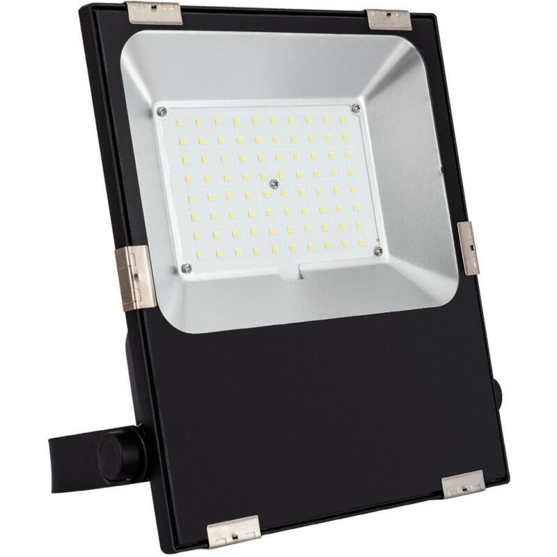 foto del prodotto proiettore led 60w 120 lm w ip65 he slim pro regolabile triac ottica 30 60 90 120 bianco caldo 90 3000k