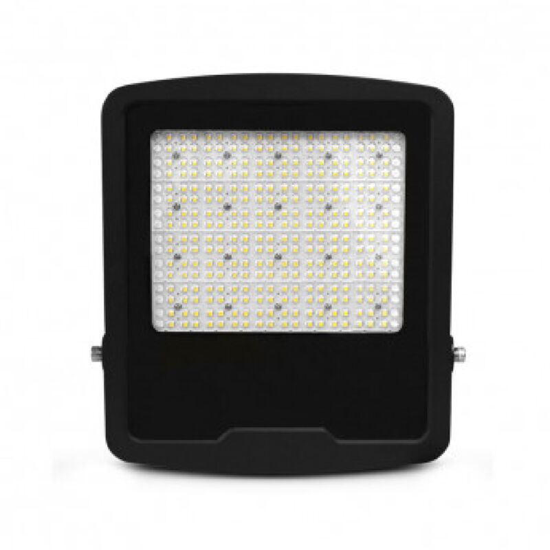 foto del prodotto proiettore led asimmetrico ac220 240v 200w 24000lm 40x90 ip65 impermeabile ik06 385mmx470mm bianco naturale 4000k