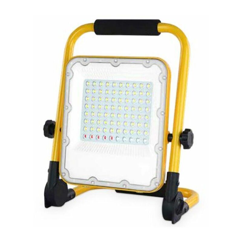 foto del prodotto proiettore led con batteria 30w 6500k luce emergenza uscita usb gsc 202605001