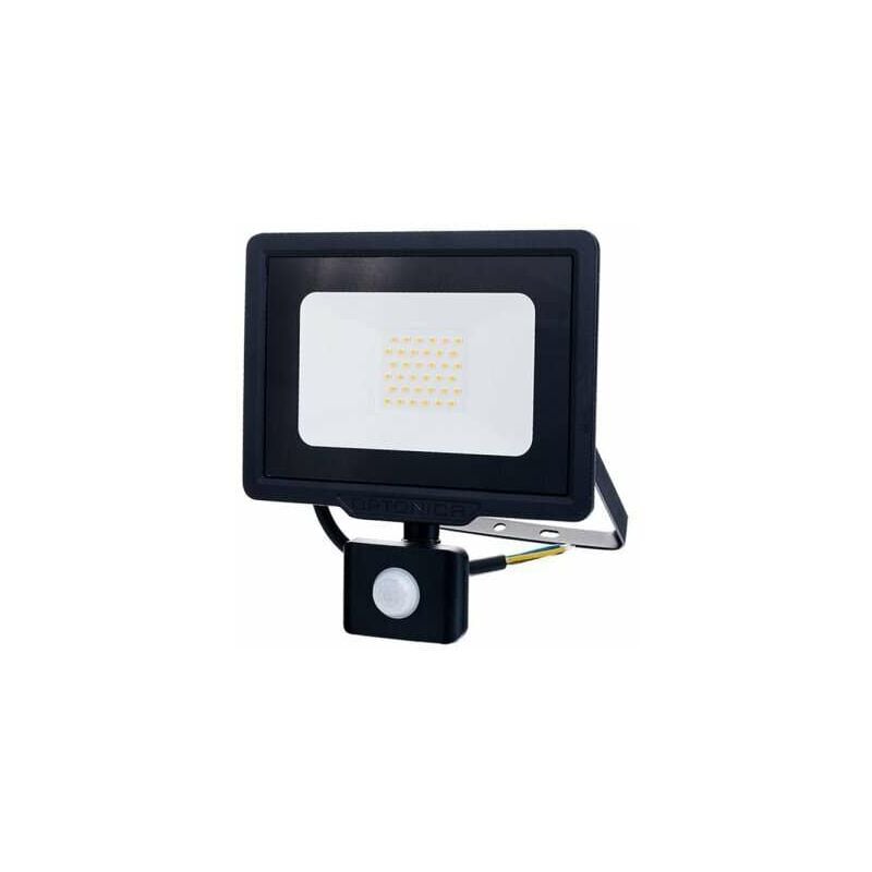 foto del prodotto proiettore led con sensore 30w waterproof ip65 2400lm 160w bianco caldo 2700k