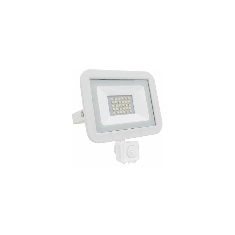 foto del prodotto proiettore led con sensore matel bianco 20w