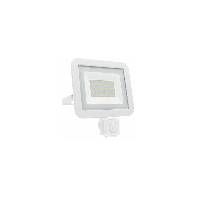 foto del prodotto proiettore led con sensore matel bianco 50w