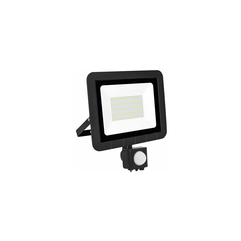 foto del prodotto proiettore led con sensore matel nero da 50w