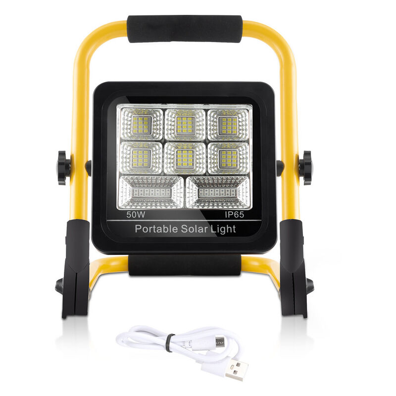 foto del prodotto proiettore led da 50 w per lampada solare da officina a 4 modalit da campeggio all aperto