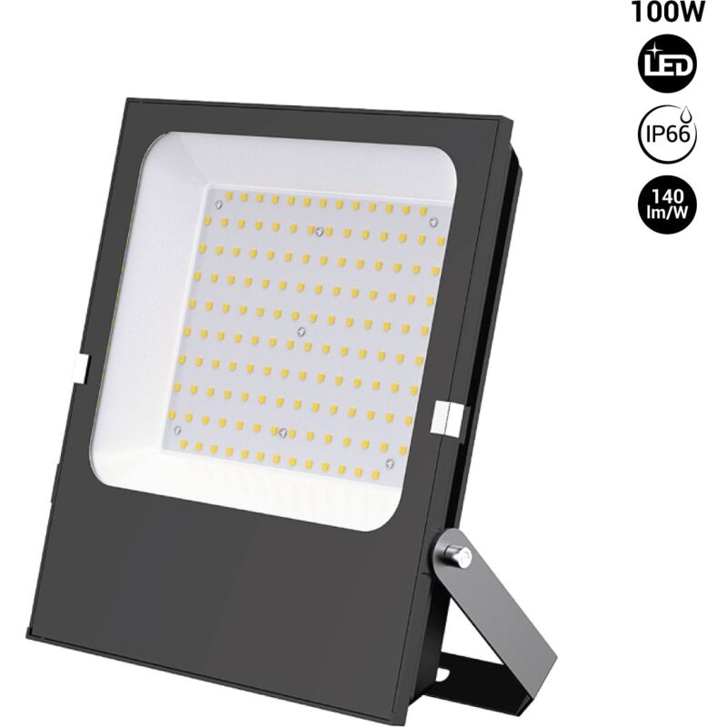 foto del prodotto proiettore led da esterno 100w 12 24v dc 120 ip66 bianco freddo
