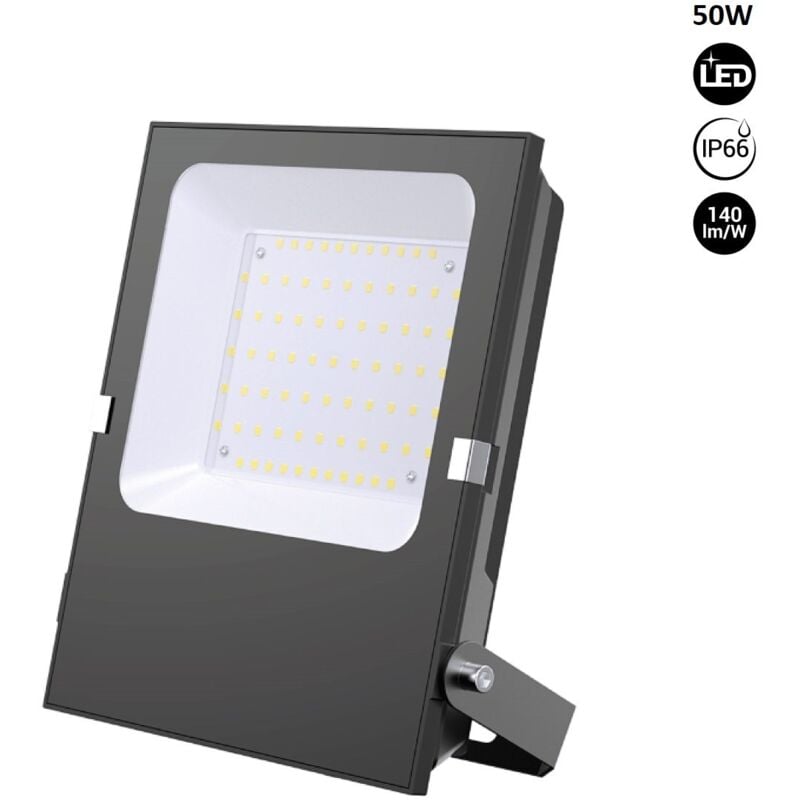 foto del prodotto proiettore led da esterno 50w 12 24v dc 120 ip66 bianco freddo