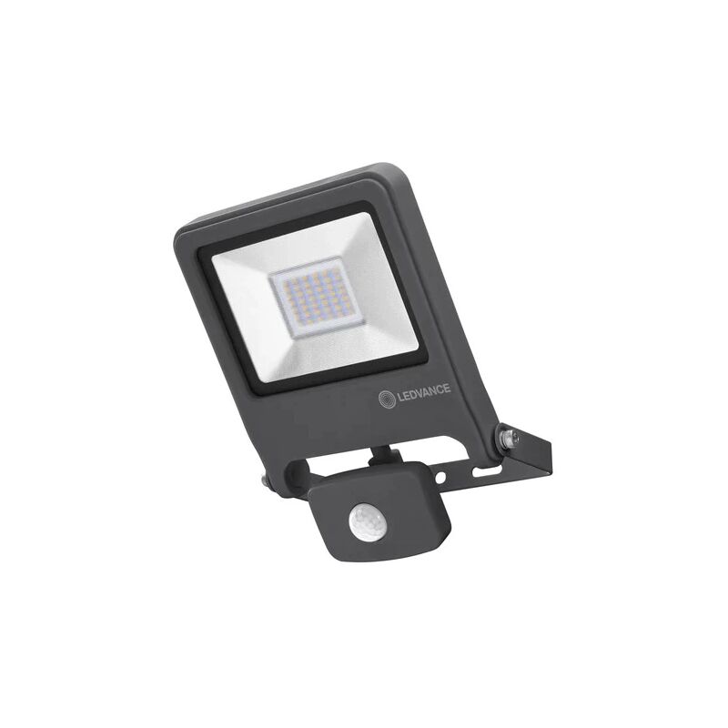 foto del prodotto proiettore led da esterno essential grigio con sensore, 30w 4000k