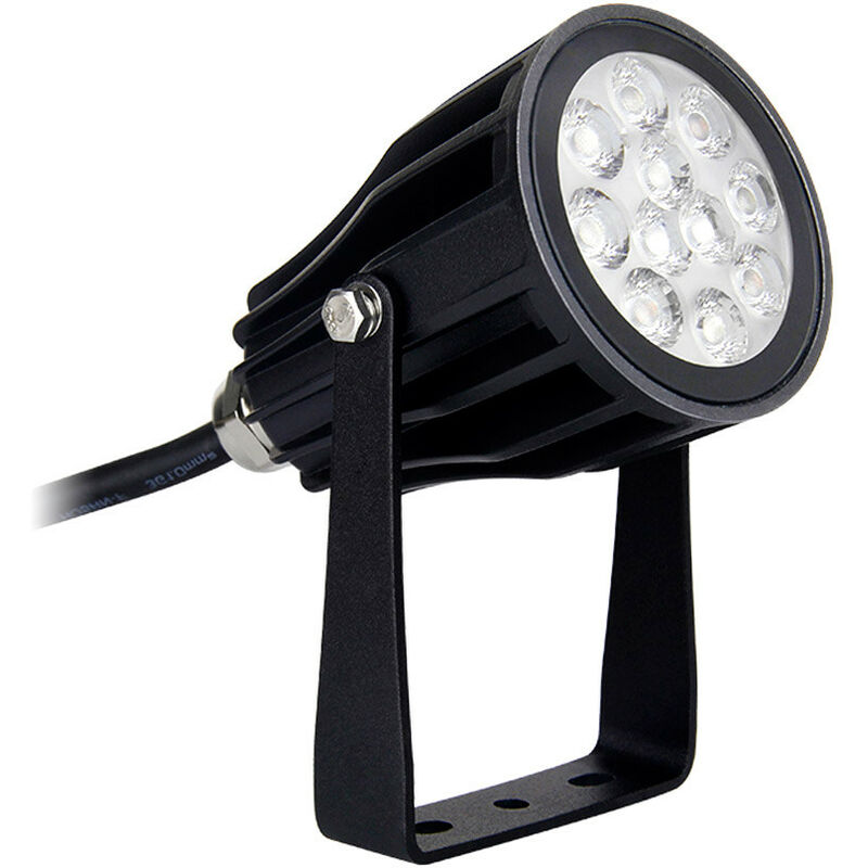 foto del prodotto proiettore led da giardino 6w 550lm 230v 25 60mm ip66 radio impermeabile 2.4ghz google home alexa rgb cct c04 1