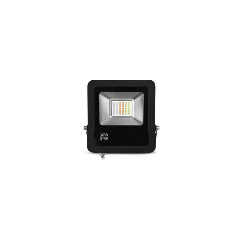 foto del prodotto proiettore led esterno dimmerabile ac220 240v 30w 110 impermeabile ip65 168mmx27mm nero rgb