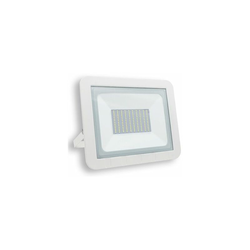foto del prodotto proiettore led piatto bianco mattel ip65 75w freddo