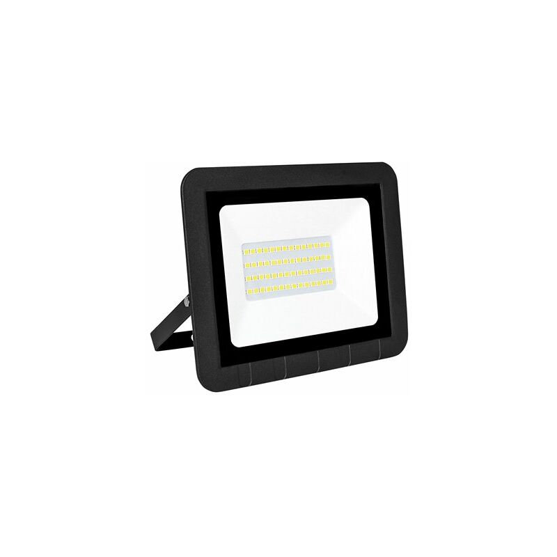 foto del prodotto proiettore led piatto nero opaco ip65 30w freddo