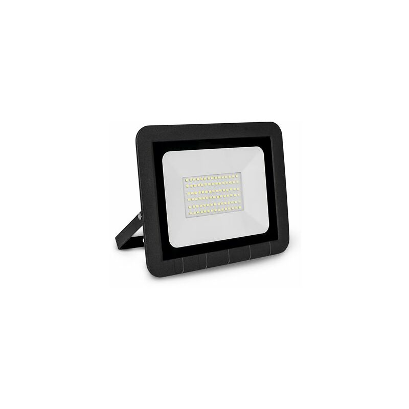 foto del prodotto proiettore led piatto nero opaco ip65 50w freddo