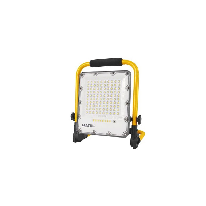 foto del prodotto proiettore led pieghevole ricaricabile con 4 modalit luce 100w 6400k 1000lm ip65 26x32x6cm