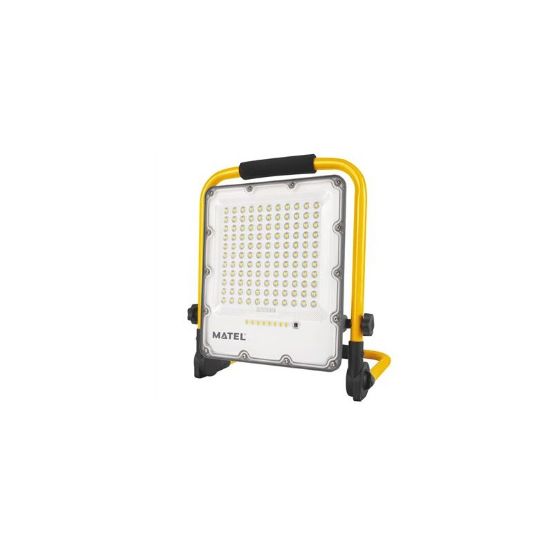 foto del prodotto proiettore led pieghevole ricaricabile con 4 modalit luce 150w 6400k 1500lm ip65 29x39x6cm