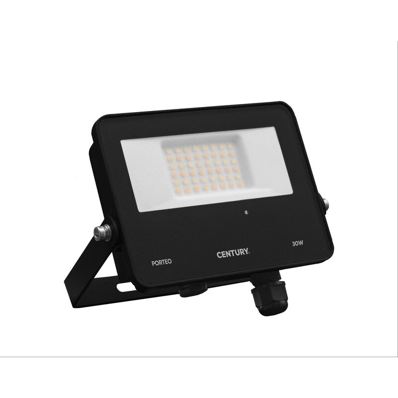 foto del prodotto proiettore led porteo sensor nero 30w 3 4 6,5k 3000 lm ptones 309500 century