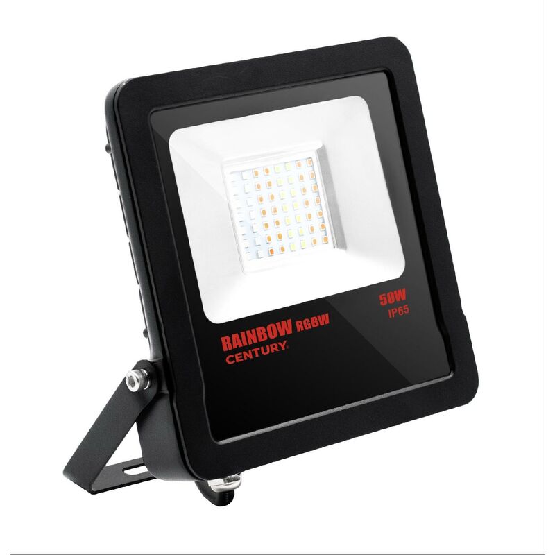 foto del prodotto proiettore led rainbow nero rgb 50w ip65 dimmerabile rbw 509510 century
