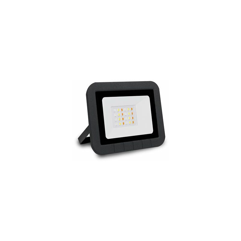 foto del prodotto proiettore led rgb ip65 da 20w in alluminio nero matel