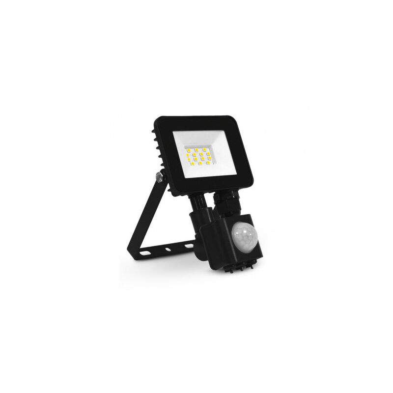 foto del prodotto proiettore led rilevatore regolabile ac200 240v 10w 800lm 110 ip65 impermeabile ik06 128mmx91,5mm giorno bianco 6000k