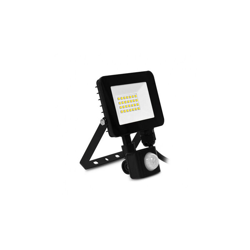 foto del prodotto proiettore led rilevatore regolabile appartamento ac200 240v 20w 1600lm 110 impermeabile ip65 ik06 143mmx117mmnero bianco cal