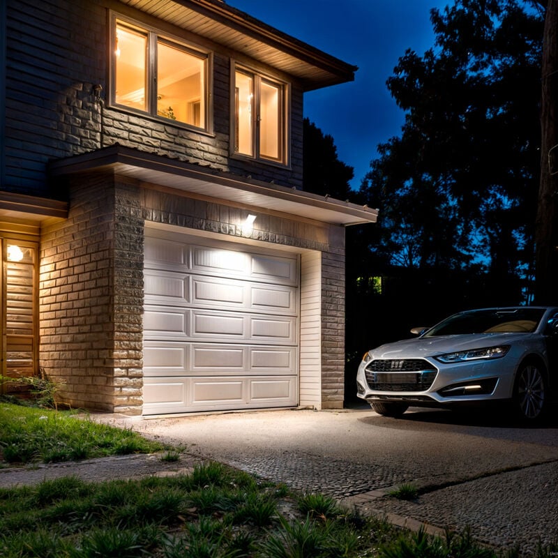 foto del prodotto proiettore led slim 10w 120lm w ip65 vetro bianco bianco naturale 4000k