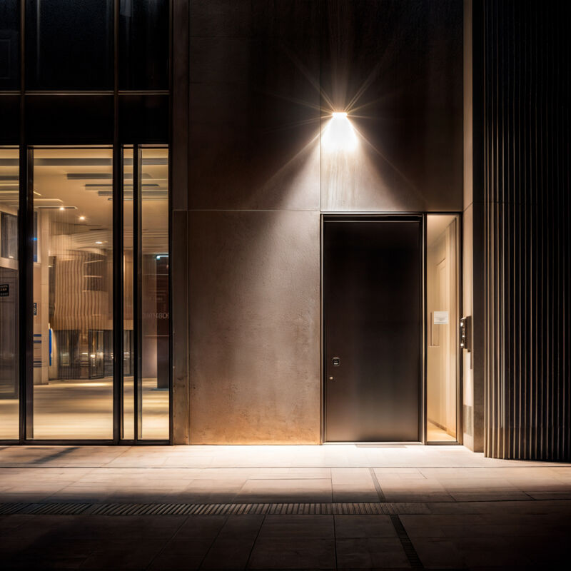 foto del prodotto proiettore led slim 20w 120lm w ip65 vetro bianco bianco naturale 4000k