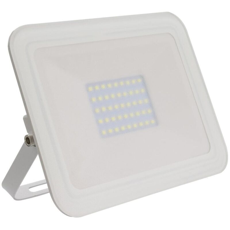 foto del prodotto proiettore led slim 30w 120lm w ip65 vetro bianco bianco freddo 6000k