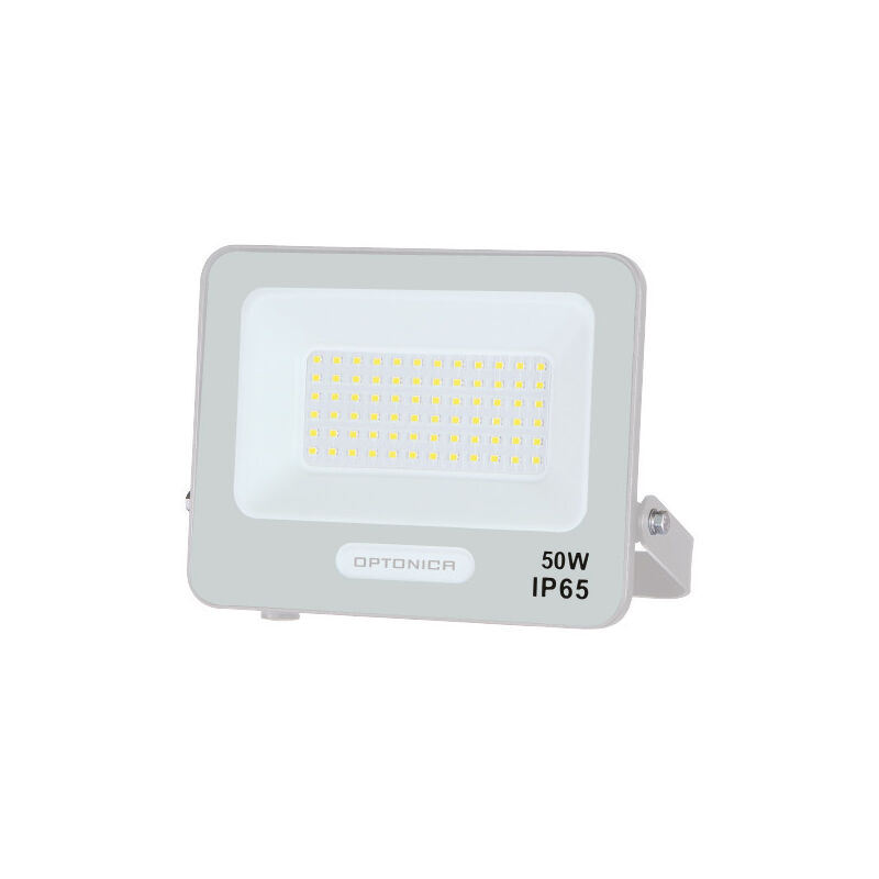 foto del prodotto proiettore led smd 50w 4500lm bianco ip65 120 bianco naturale 4000k dimensioni 188x170x32mm
