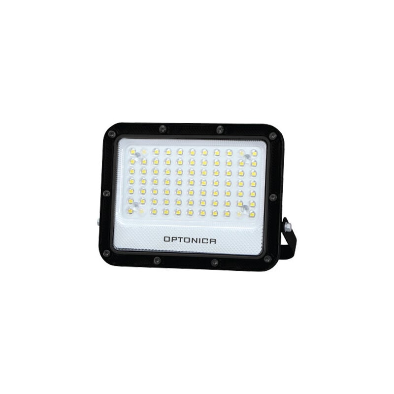 foto del prodotto proiettore led smd 50w 5000lm 6000k bianco del giorno ip65 202x167x31mm nero