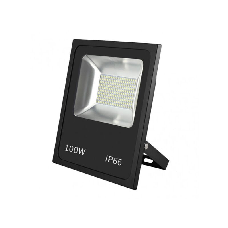 foto del prodotto proiettore led smd dacita 100w 6500k nero 9000lm 120 ip66 35,5x28,5x6,5 cm