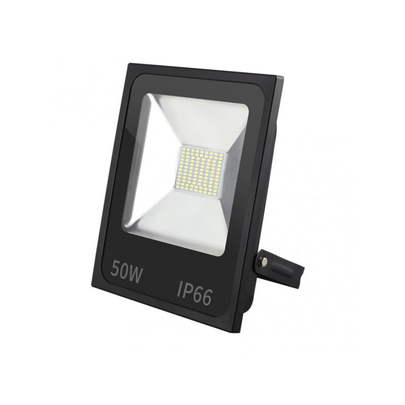 foto del prodotto proiettore led smd dacita 50w 6500k nero 4500lm 120 ip66 28,5x24x5,5 cm