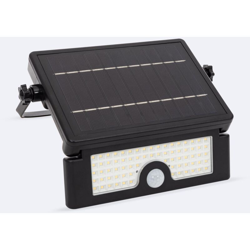 foto del prodotto proiettore led solar 6w ip54 con sensore di movimento pir e crepuscolare 4000k bianco naturale
