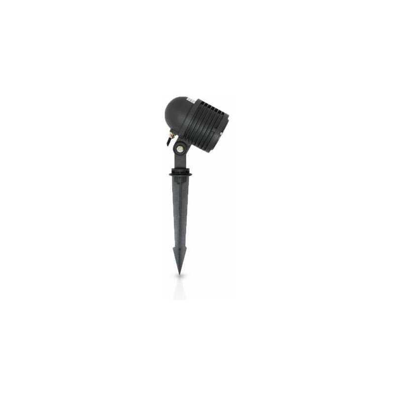 foto del prodotto proiettore led su piquet 10w grigio antracite bianco hot 3000k