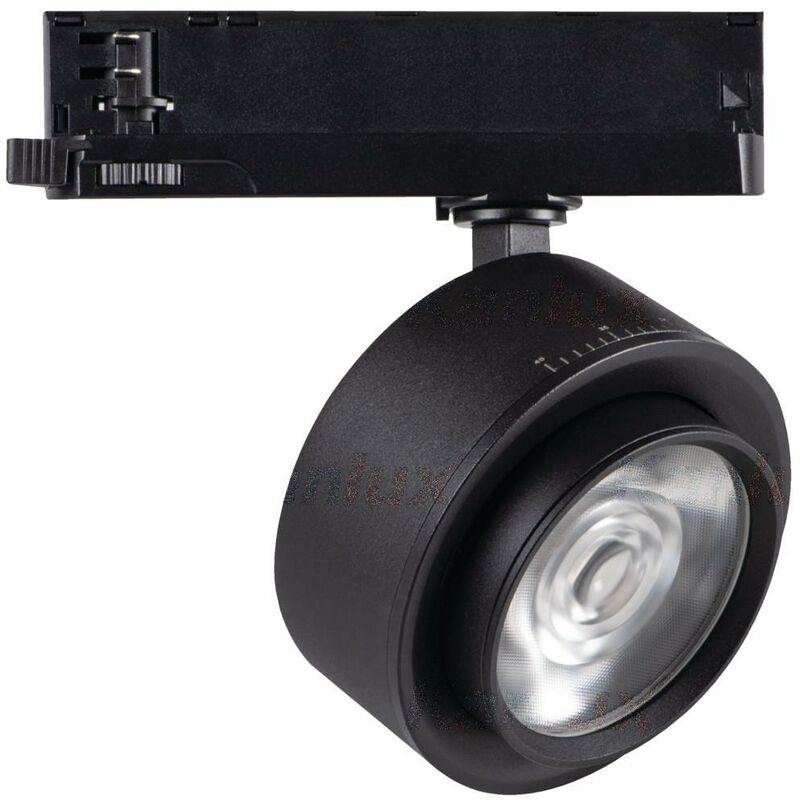 foto del prodotto proiettore led su rotaia – 18w – nero – orientabile – bianco caldo kanlux