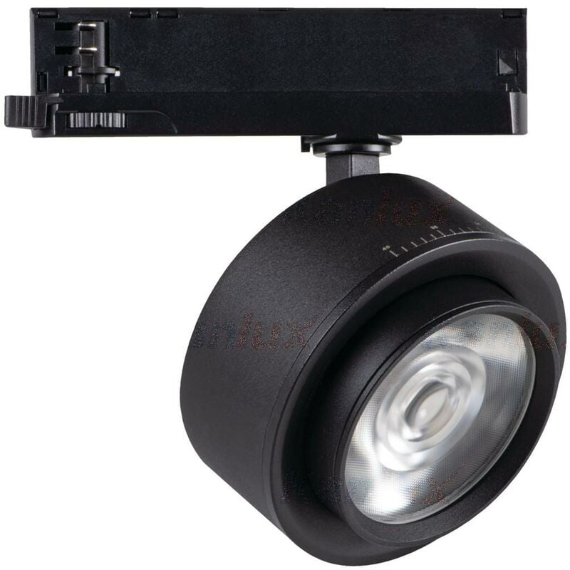 foto del prodotto proiettore led su rotaia - 28w - 2800lm - nero - orientabile - 4000k