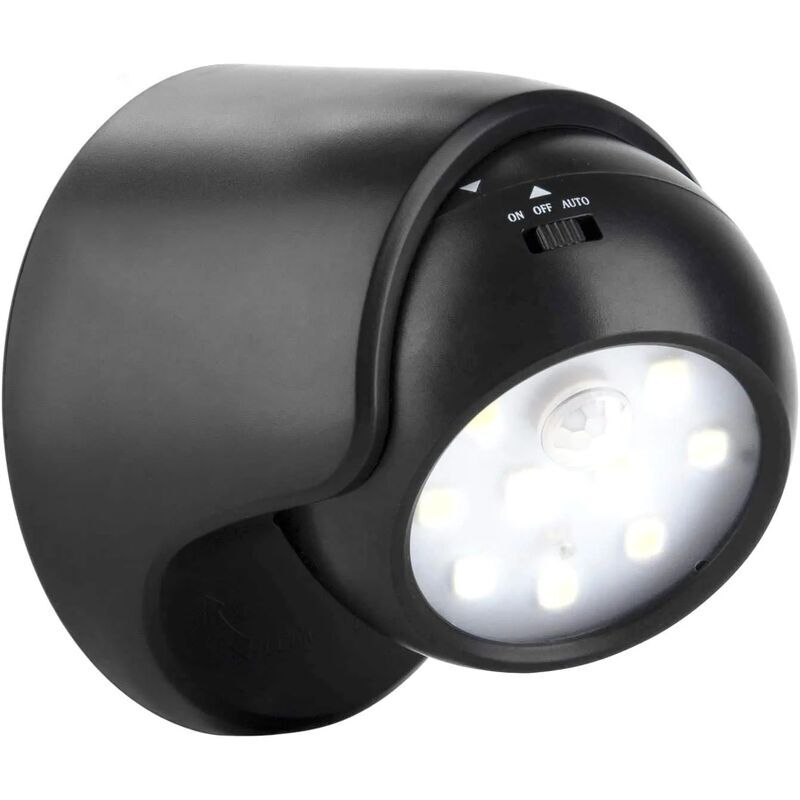 foto del prodotto proiettore led wireless con sensore di movimento per interni esterni alimentato a batteria nero