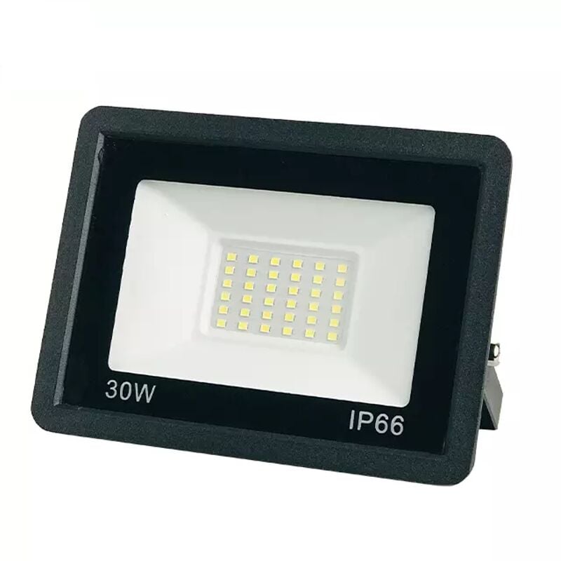foto del prodotto proiettore slim led slim apple serie 30w 6000k ip66 proiettore led apple jandei