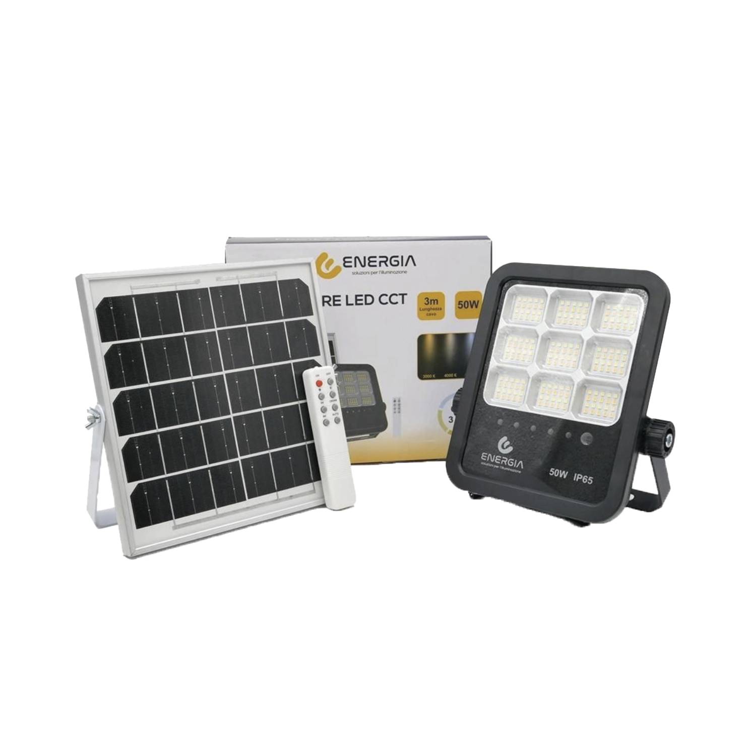 foto del prodotto proiettore solare cct 100w